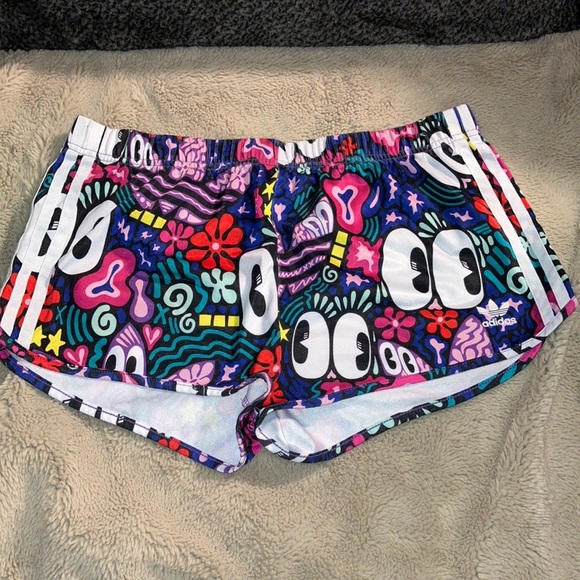 Adidas 3-Stripe Graphic Shorts, Medium - Picture 1 of 6